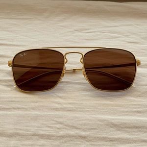 Ray-Ban RB3588 Gold Aviator Sunglasses